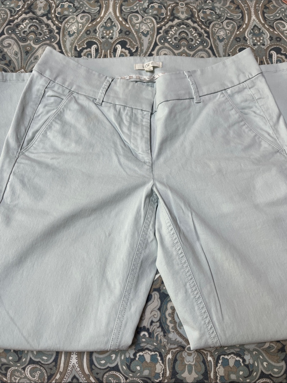 LOFT Bundle -Straight Leg Chinos in Pale Blue